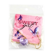 Кулон подвеска сердце &ldquo;Sweet girl&rdquo;, 2,4 х 2,3 см