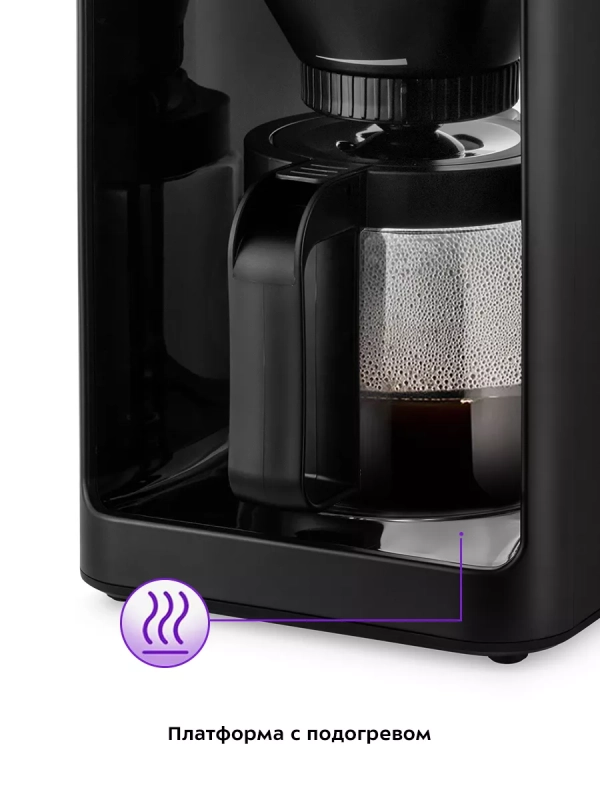 Кофеварка капельная электрическая КТ-7144 - 1600 Вт