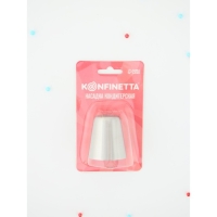 Насадка кондитерская KONFINETTA &laquo;Роза 10 лепестков пышная&raquo;, d=3,7 см, выход d=2 см, нержавеющая сталь