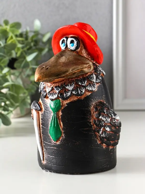 Копилка "Ворон" 18х12х13 см,
