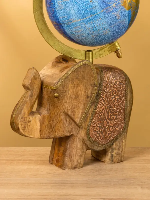 Глобус сувенирный, 17&times;12.5&times;31.5 см, подставка дерево