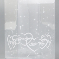 Складная коробка из PVC LOVE YOU, 11 х 11 х 18 см 5шт