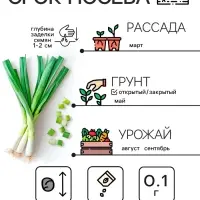 Семена Лук порей "Карантанский", 0,1 г
