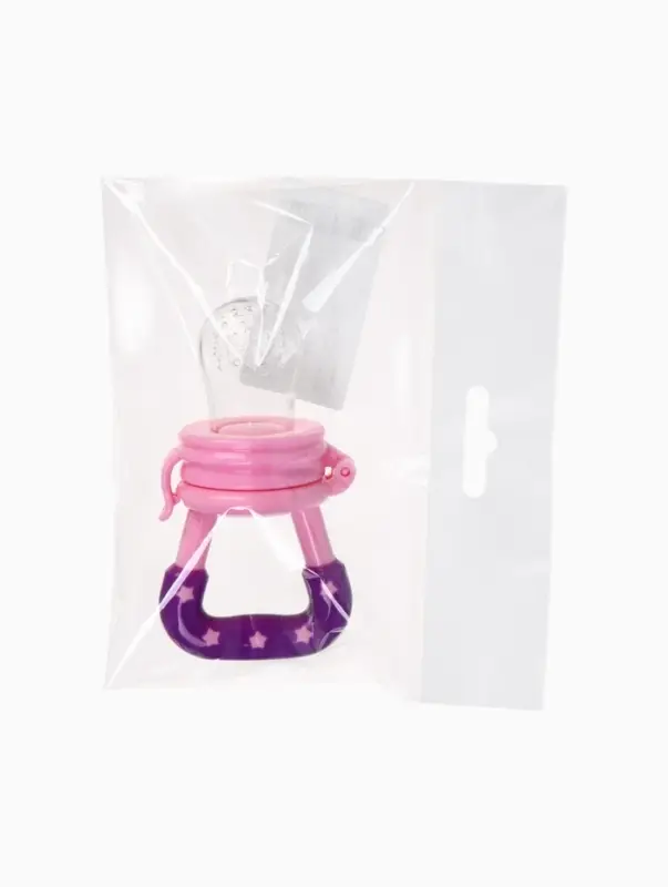 Ниблер для прикорма, с силиконовой сеточкой "Доченька", цвет розовый