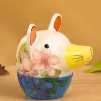 Деревянная кукла кокеши "Мышка" 7х8,5х8 см