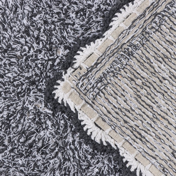 Коврик для дома Доляна &laquo;Тэя&raquo;, 50&times;80 см, цвет чёрный