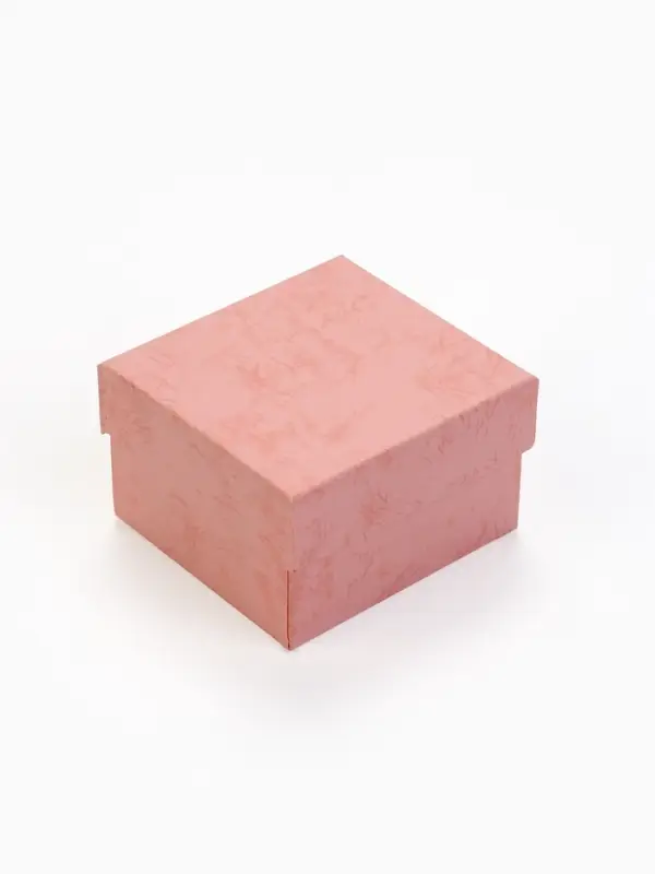 Коробка для часов, цвет розовая, вставка белая 9х8,5х5