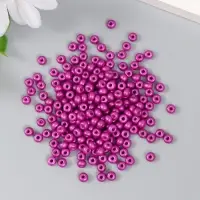 Бисер стекло 6/0 "Сливовый" 15 гр