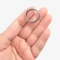 Кольцо литое TEIRA, для сумки, d=20/24 мм, набор 2 шт., 3.1 г, s=2 мм, цвет серебряный