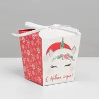 Бонбоньерка новогодняя &laquo;Единорожка&raquo;, 7,5 х 8 х 7,5 см, Новый год