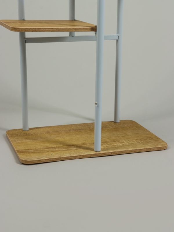 Подставка для цветов Greengo, 5 полок, 36 &times; 23 &times; 94 см, напольная, каркас металл, полки МДФ, белая