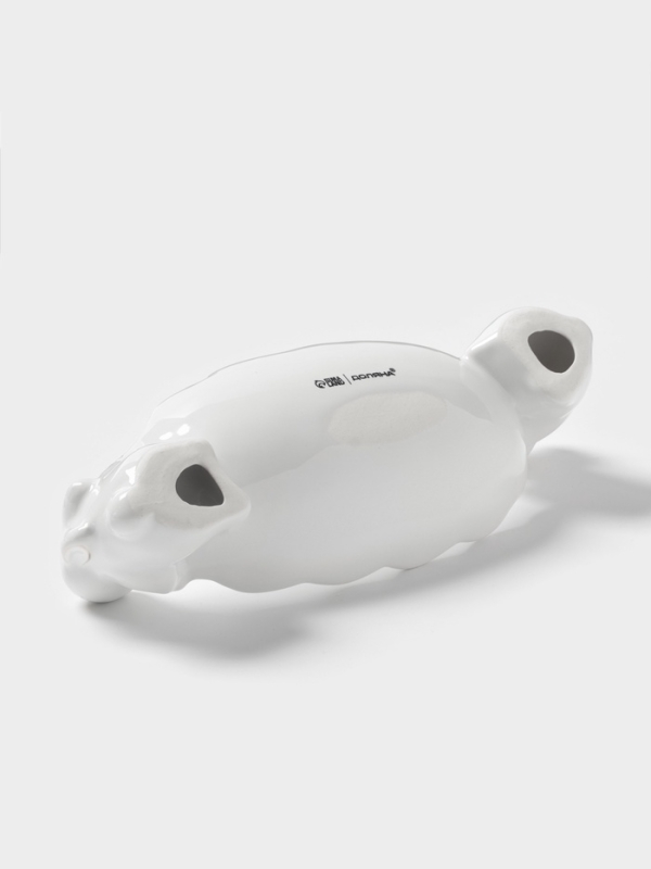 Блюдо Доляна &laquo;Зайки в золотом&raquo;, 21&times;8&times;6 см, цвет белый