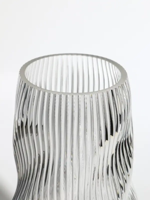 Ваза стекло настольная "Венди" 29х12х10 см, прозрачный