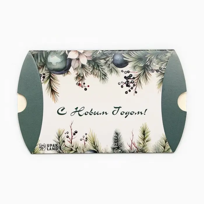 Коробка подарочная новогодняя складная &laquo;Украшение на ёлку&raquo; 11&times;8&times;2 см