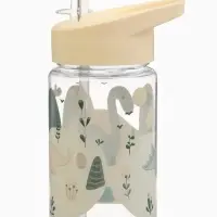 Поильник детский с трубочкой &laquo;Дино&raquo;, 350мл., цвет бежевый Крошка Я