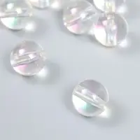 Бусина пластик для творчества "Перламутр прозрачный" 2х2х2 см