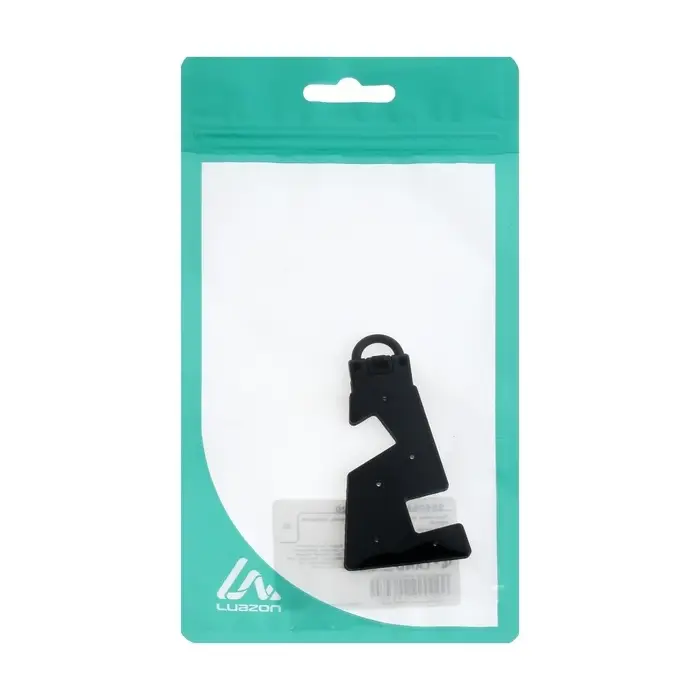 Подставка для телефона Luazon, брелок, складная, чёрная