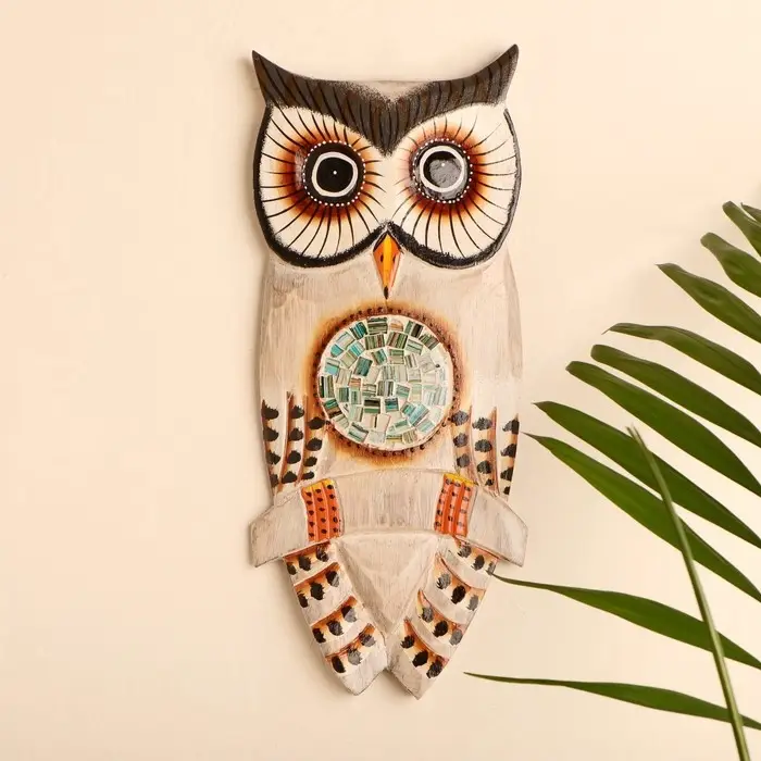 Панно &laquo;Совушка на ветке&raquo;, 15&times;1.5&times;32 см, дерево