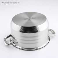 Кастрюля &laquo;Элис&raquo;, 4.5 л, d=22 см, капсульное дно, индукция