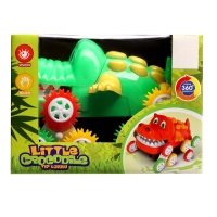 Машинка-перевёртыш &laquo;Крокодил&raquo;, работает от батареек, цвет зеленый
