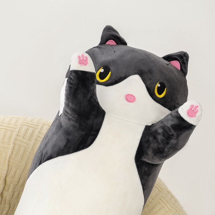 Шкурка мягкой игрушки &laquo;Кот-батон&raquo;, 110 см, цвет чёрный, без набивки