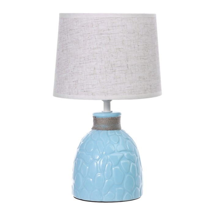 Настольная лампа "Медея" Е14 40Вт голубой 20х20х33 см RISALUX