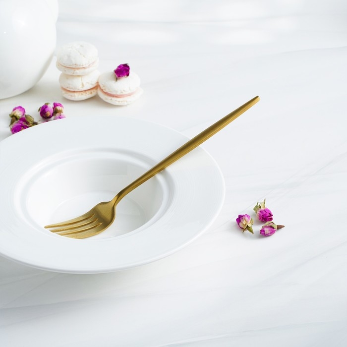 Вилка столовая из нержавеющей стали Magistro &laquo;Блинк&raquo;, 21,5&times;3 см, цвет золотой