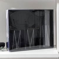 Набор для ванной комнаты &laquo;Локо&raquo;, 4 предмета (дозатор для мыла 280 мл, мыльница, 2 стакана 250 мл), цвет чёрный