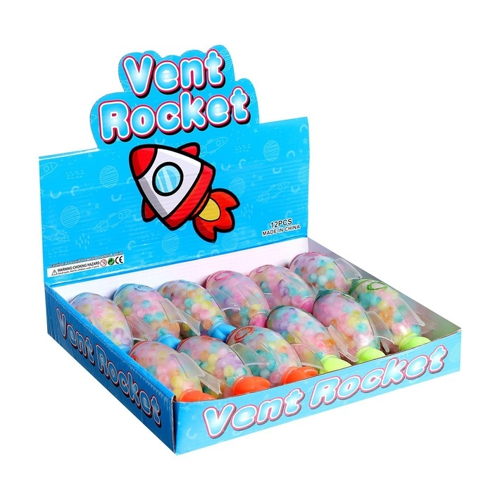 Мялка &laquo;Ракета&raquo; с гидрогелем, цвета МИКС