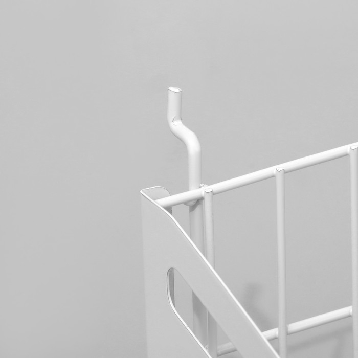 Корзина 26&times;19&times;16 на перфорацию, цвет белый