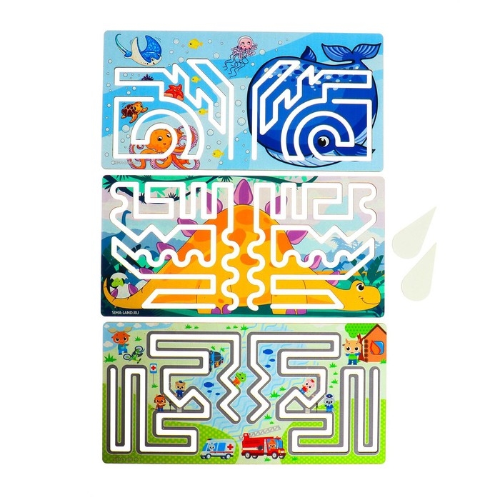 Развивающий набор нейротренажеров для детей &laquo;Межполушарные доски. Лабиринт&raquo;