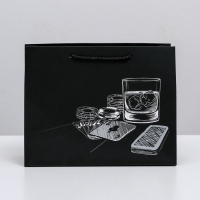 Пакет подарочный ламинированный горизонтальный, упаковка, Hobby, MS 23 х 18 х 10 см