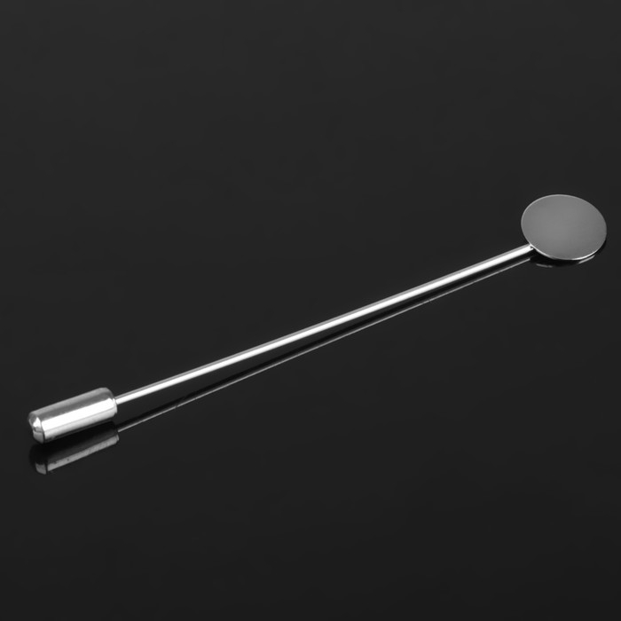 Основа &laquo;Брошь-игла&raquo; L= 7,5 см, площадка 1см (набор 5шт), цвет серебро