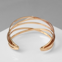 Браслет металл &laquo;Афина&raquo; многослойный, цвет золото