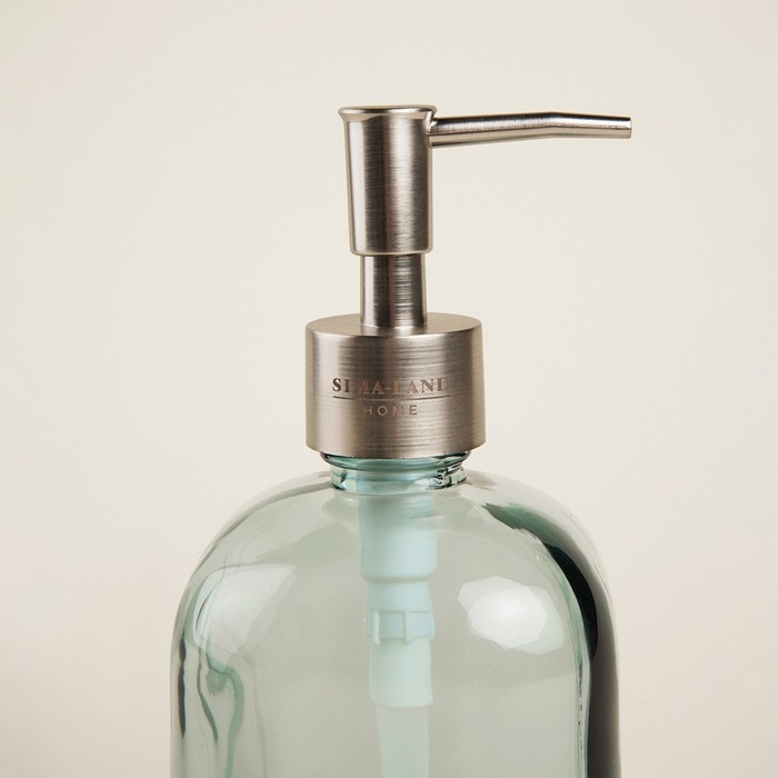 Дозатор для мыла SL Home, стекло, 8&times;8&times;18 см