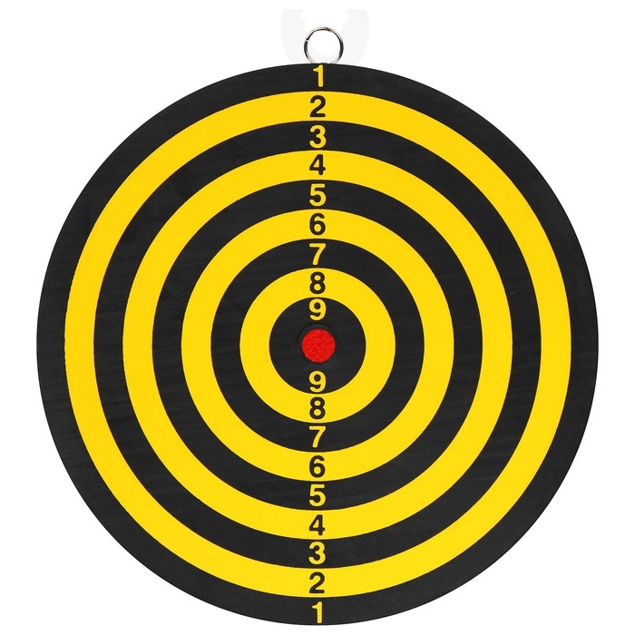 Дартс, мишень диаметром 22 см, 2 дротика
