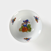 Салатник фарфоровый &laquo;Лесовичок&raquo;, 360 мл, d=14,5 см, рисунок микс