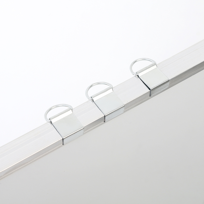 Доска магнитная односторонняя, с полочкой под маркер, оборот металл