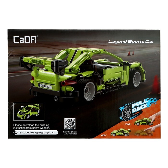 Конструктор инерционный &laquo;Спорткар&raquo;, 387 деталей