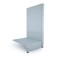 Панель для стеллажа, 35&times;90 см, цвет белый