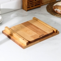 Доска разделочная Adelica, с выдвижным лотком, пропитано минеральным маслом, 30&times;24 см, лоток 22&times;22 см, берёза