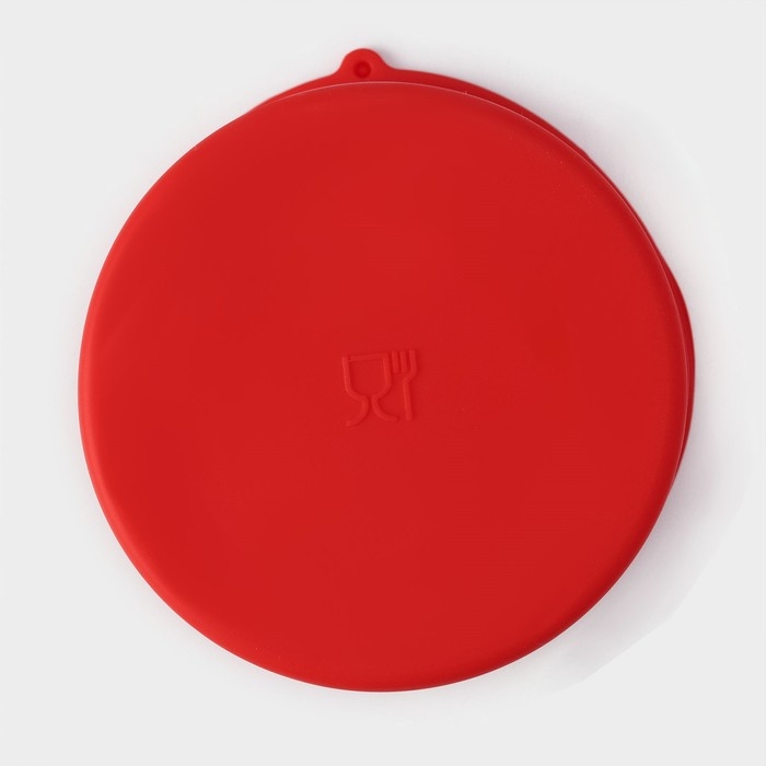 Набор силиконовых форм для выпечки Доляна &laquo;Куличики&raquo;, 3 шт: 15,5/13/10 см, цвет красный