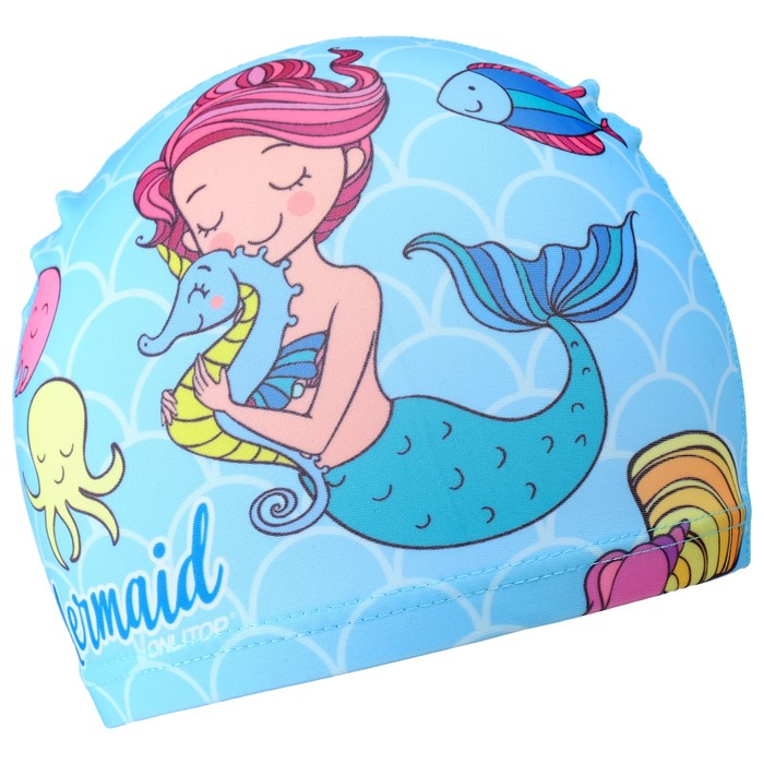 Набор для плавания детский ONLYTOP &laquo;Русалка&raquo;: шапочка, очки, мешок