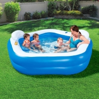 Бассейн надувной Bestway, 213&times;206&times;69 см, с сиденьями и подголовниками, от 6 лет, 54153