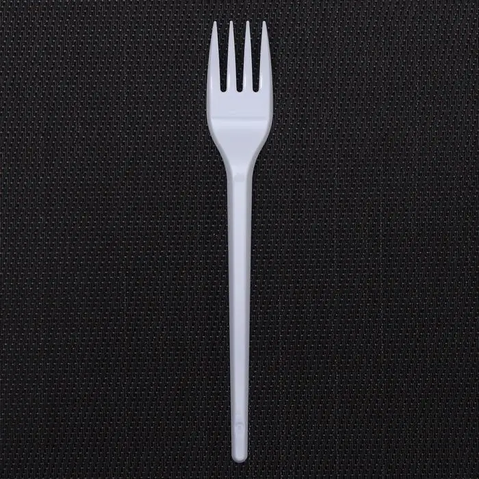 Вилки одноразовые Не ЗАБЫЛИ!, набор 12 шт., пластик, 15.5 см, столовые, белые