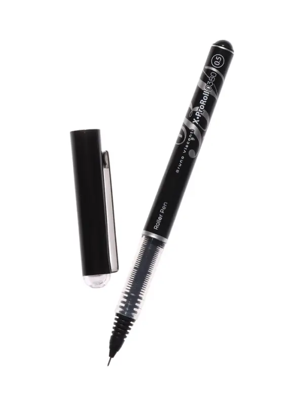 Ручка-роллер BrunoVisconti "XProRoll 0380" 0.5мм, стерж/черн с жидк чернилами