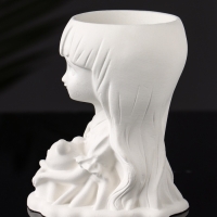 Подставка для мелочей (подсвечник) "Девочка с мишкой" 11х8х6 см