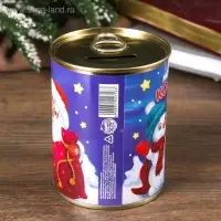 Копилка для денег &laquo;Банка. Моя первая копилка от Деда Мороза&raquo;, металл