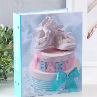 Фотоальбом 200 фото 10X15см, "Детские башмачки", ПП карм.