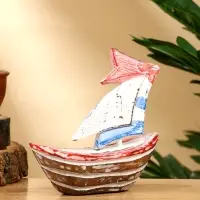 Сувенир "Кораблик" дерево 14х5х14 см